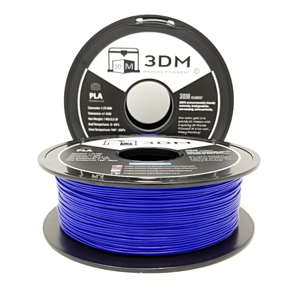 3DM (Dark Blue) PLA 1.75mm 3D Printer Filament 1kg Spool