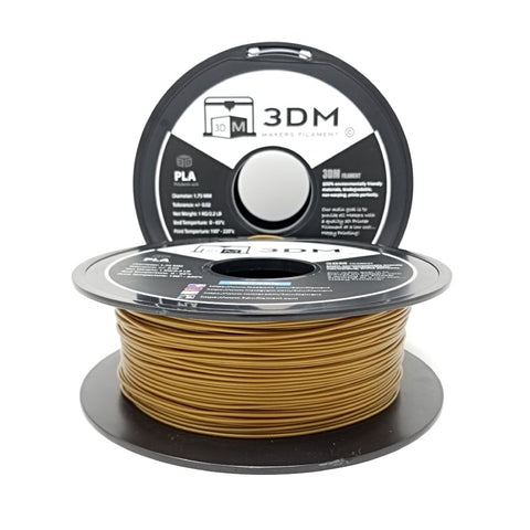 3DM (Gold) PLA 1.75mm 3D Printer Filament 1kg Spool