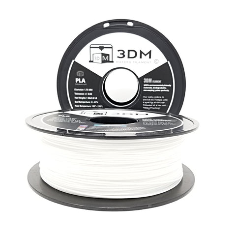 3DM (White) PLA 1.75mm 3D Printer Filament 1kg Spool