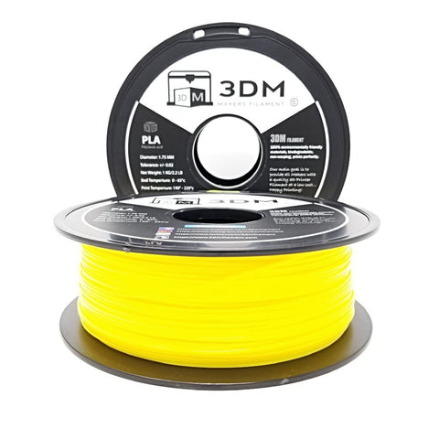 3DM (Yellow) PLA 1.75mm 3D Printer Filament 1kg Spool