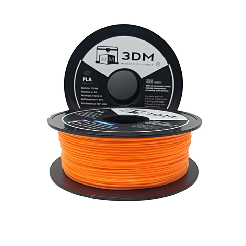 3DM (Orange) PLA 1.75mm 3D Printer Filament 1kg Spool